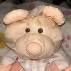 Fisher Price Vintage 1986 Puffalump Orange Peach Bear Cub  8006 W  Outfit 17 