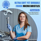 Extra Soft Toothbrushes  6 Pack  - 20 000 Ultra Soft Bristles For Sensitive Teet