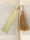 Metal Bookmark With Handmade Tassel Book Mark Books Brass Embossed Bookmark Read
