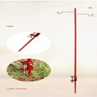 Detachable Lantern Light Fixing Holder Stand Outdoor Camping Lamp Pole Red