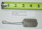 Original Wwii Us Flight Officer Chael B-29 Superfortress Pilot Dog Tags Dtc2