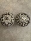 L objet Gold Plated Salt   Pepper Shakers Multi-color Swarovski Crystals