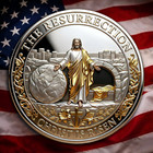 Jesus Christ Crucifixion Resurrection Challenge Coin Christian Religious Gift
