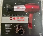 Chi Pro Low Emf 1500w Professional Hair Dryer Red Ionic 2-speed Cool Shot