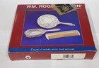 Wm  Rogers   Son Silverplated 3-piece Dresser Set With Box  99117931wr