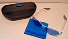 Costa Del Mar Loreto Sunglasses Palladium Frame In White With Blue Mirror Lens