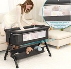 3 In 1 Baby Bassinet  Bedside Sleeper   Playpen  Easy Folding Portable Crib new 