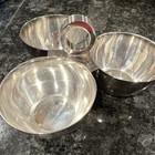 Ralph Lauren Silverplate 3-bowl Condiment nut Serving Bowl Set