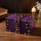 New Vintage Wooden Treasure Chest Box Lockable Jewelry Storage Antique Charming