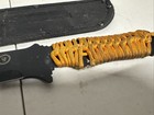 Uts 16    Fixed Blade Machete Survival Tactical Knife W  Sheath Used