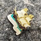 Vintage Souvenir Enamel Pin Back Tall Ship Mayflower Plymouth Massachusetts