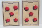 Lot Of 10 Vintage Tulip Flower Buttons Two Color On Cards Latest Style L 10 Usa