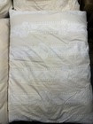 4x Vtg Harris Bluprint Quality Ticking Goose Down Feather Standard Size Pillow