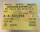 A e T40 Black D-core 12 000 Yds 