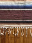 Antique Beautiful Mexican Saltillo Serape Blanket  Rug Southwestern  Xl