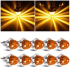 10pcs Mini Watermelon Lights 3 4 Inch Strobe   Constant Dual Function Amber