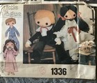Lot Of 3 Vtg Little Vogue Cloth rag Doll Patterns 1546 1336 2036 Cut Complete
