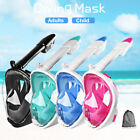 Full Face Snorkel Mask Diving Scuba Goggles Swimming Kids Adults Anti-fog Swim