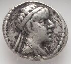 Eucratides I Kingdom Of Bactria 170-145 Bc  Silver Obol Ancient India Coin  Ngc