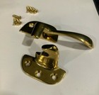 Right Door Lever Latch   Catch - Ice Box Furniture -brass Finish 3 8  Offset New