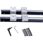 2pcs Sbr12 16 20 Linear Guide Rail  4pcs Sbr12 16 20  Bearing Blocks Cnc Diy