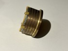 Brass Chelsea Clock Classic Desk Paperweight Trinket Box And Clock Runs Smoothly