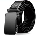 Men s Genuine Leather Belt Slide Ratchet Buckle Adjustable Waist Strap Classic