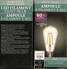 Lot Of 4 Vintage Led Edison Bulbs Non-dimmable St64 Led Filament Bulb 6 Watts
