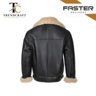 Men s Raf Aviator Real Leather Jacket Coat Bomber B3 Sheep Skin Pilot Flying