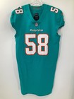  58 Connor Williams Miami Dolphins Game Used Nike Authentic Jersey Size 46 Texas
