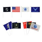 100 Pack American Us Army Set Flag  Small Mini Hand Held Stick Flag suitable 