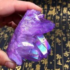 Natural Crystal Quartz Cluster Gem Stone Healing Mineral Specimen Purple Decor