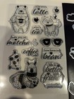 Gina K  Design Coffee Critters Stamp And Die Bundle W magnet Sheet