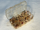 D a m  Plastic Fly Box  germany  8 Spaces W great Assortment Lot Of Ca  45 Flies