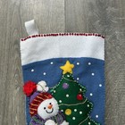 Vintage Bucilla 84759 Trimming Tree 18    Felt Christmas Stocking Sequins Finished