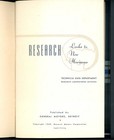 Vintage 1939 - General Motors Research 32-page Booklet - Reaearch Looks To      