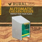 Rural365 Automatic Chicken Feeder System - 5 5 Lb  Capacity Galvanized Feeder