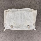 Vtg Wynette By Valmont White Floral Waist Cincher Girdle Garter Belt 4xl-38