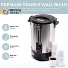 Alpha Living 100 Cups Electric Coffee Urn     Stainless Steel Large Capacity    