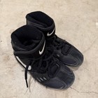 Vintage Nike Speedsweep Black White High Top Wrestling Shoes Youth Size 13c