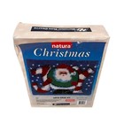 Vtg Natura Christmas Latch Hook Kit Joy Santa Xr110 18x24 National Yarn Crafts