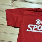Vintage 80s Cbs Sports Broadcaster Tv Promo Stitch Shirt Size Small Red