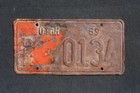 1959 Utah Dealer License Plate   0134