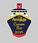 Large Customizable D Cruise 7 x5  Door Magnet With Ship Name  You Choose Year