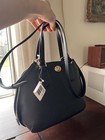 Coach Mini Prince Street Satchel Crossbody Black Crossgrain Leather Nwt 34940