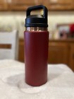Retired  Yeti Rambler 26 Oz Folds Of Honor Brick Red Stainless Steel Insulated