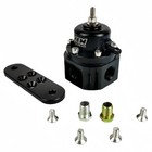 Aem Universal Black Anodized Adjustable Fuel Pressure Regulator 25-302bk
