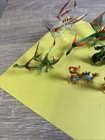 Hand Blown Glass Dragon Miniature Set 8