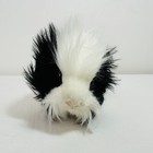 Hansa Guinea Pig Black White 8  Long Long Fluffy Plush Realistic