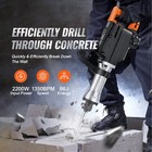 Demolition Jack Hammer Concrete Breaker 2200w Electric Hammer 4 Chisel Bits